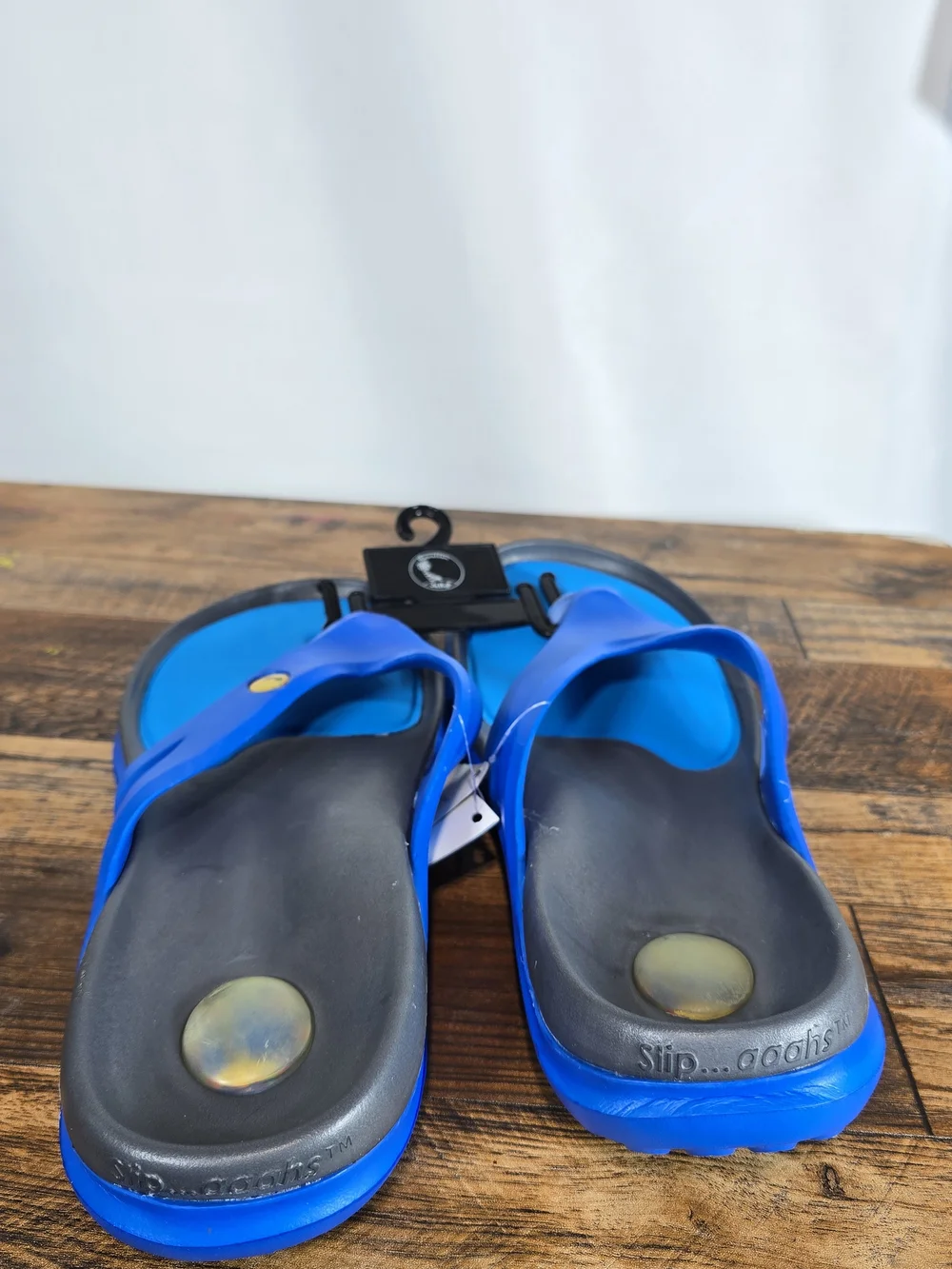 Comfort Foam Blue Men's Thong Sandals Size 11